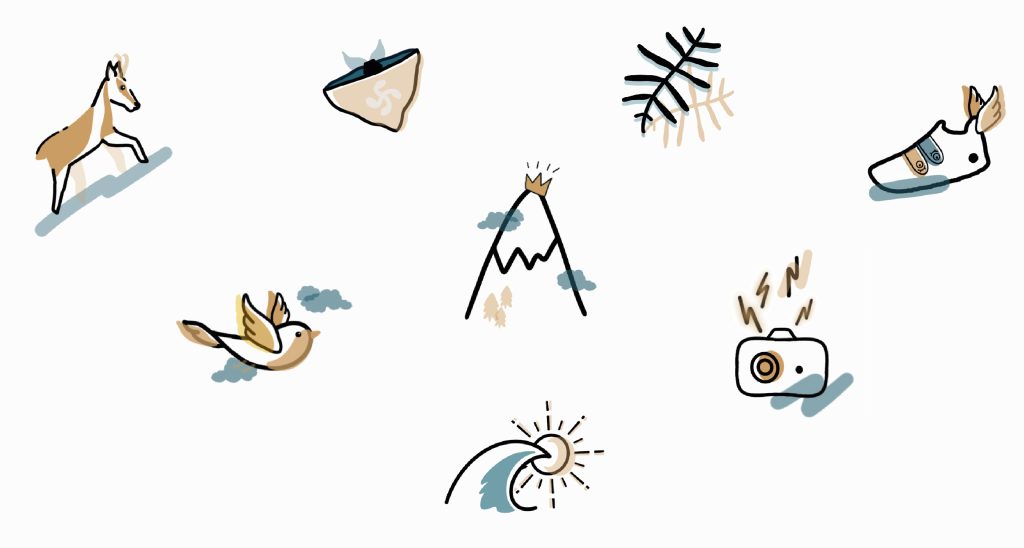 graphisme designer pays basque illustration photo picto